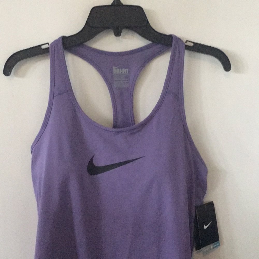 NWT NIKE DRI-FIT SPORT RACERBACK PURPLE TANK L